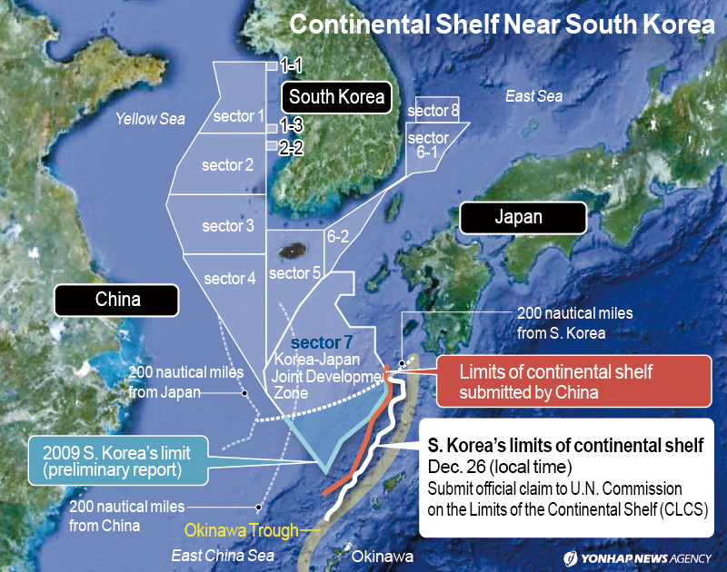 韩国主张的领海范围 来源:http://contents.nahf.or.