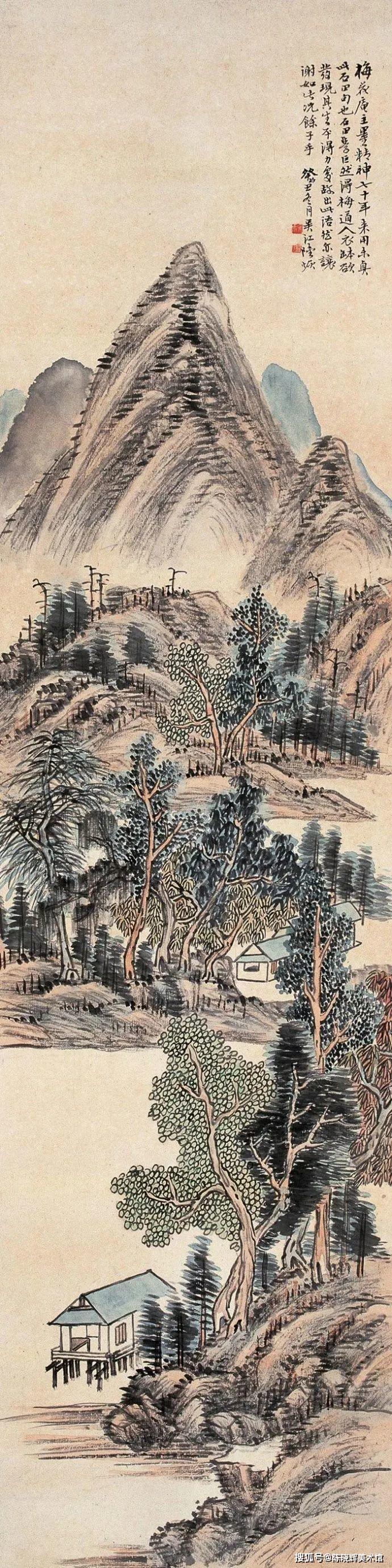 原创他是清末民初著名画家,吴湖帆,冯超然等大师曾得到过他的提携