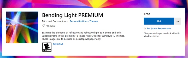 感受光影变幻：微软全新Windows10免费主题上线，内置18张4K壁纸