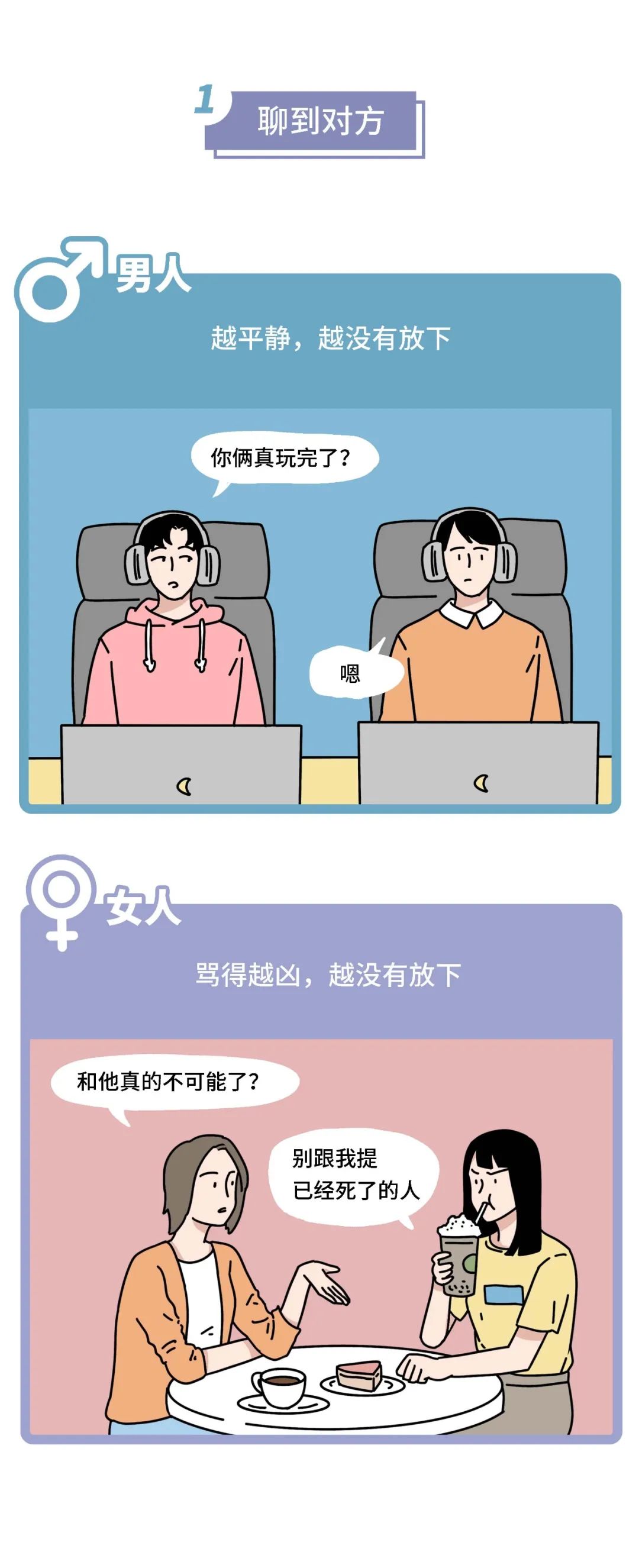 男人聊前任 vs 女人聊前任