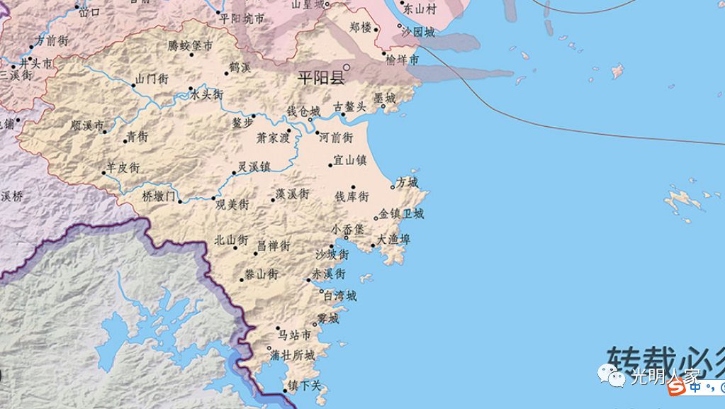 温州大平阳地理杂谈:消失的鳌江"三江口"