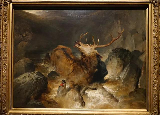 亨利·兰西尔《被埋伏的雄鹿》,约1832