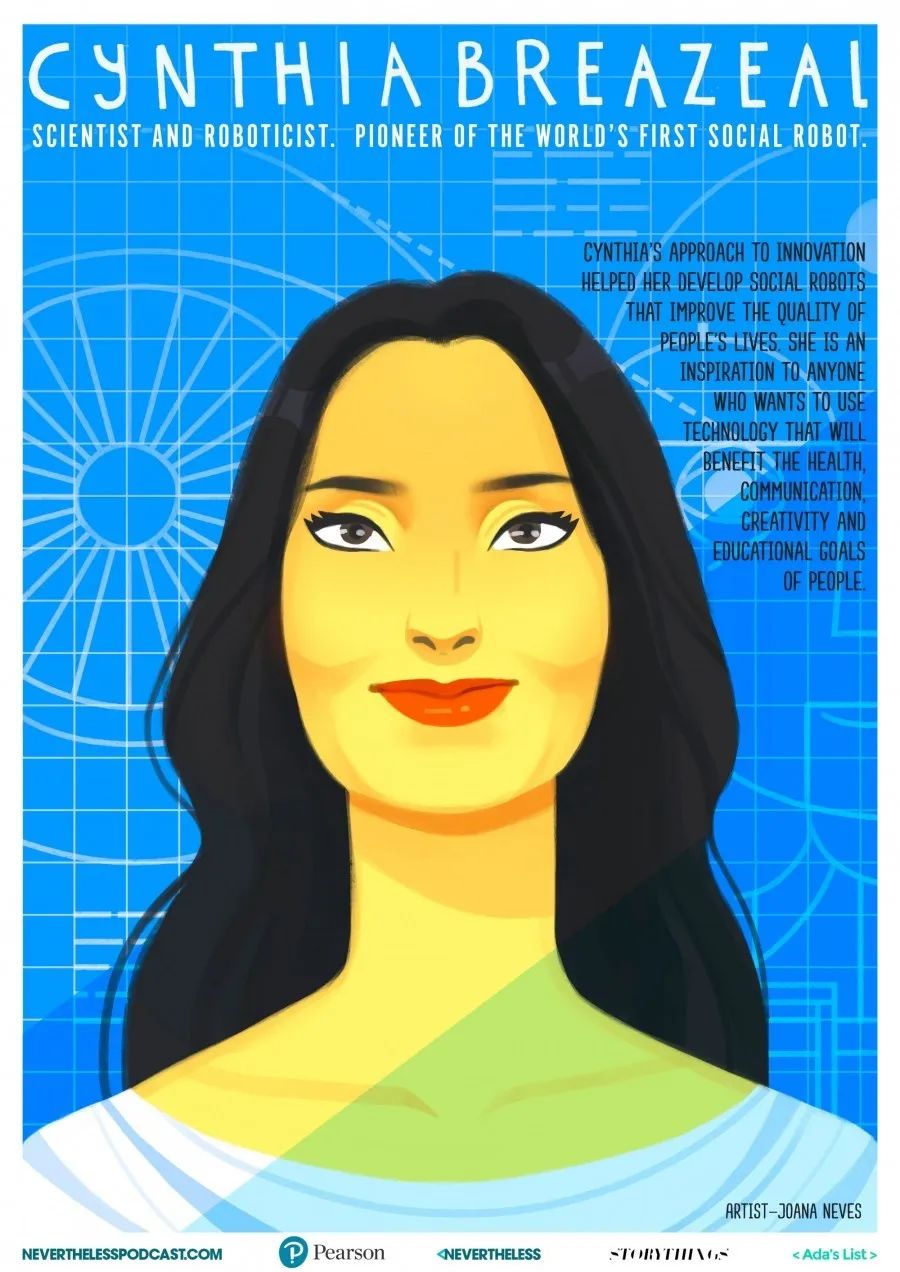 八款杰出女性科学家插画海报开放下载