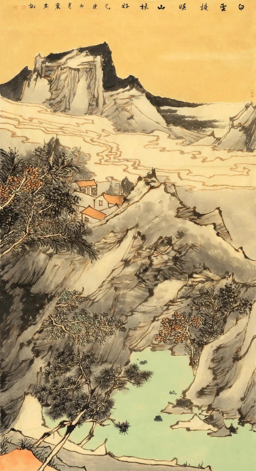 张丽君 《白云掩映山林好》刘英《花开富贵映韶光》李溪耘《祈福平安