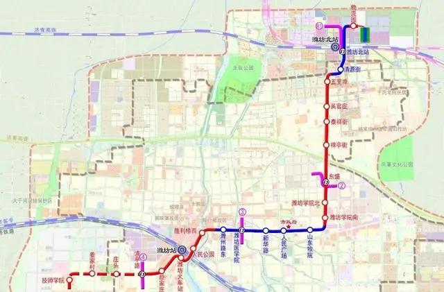 潍坊轨道交通1号线越来越近了,建设规划已报国家发改委