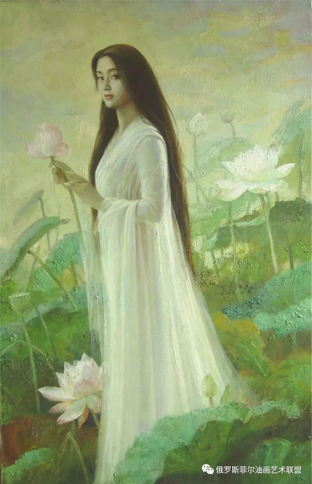 东方女神,就在中国画家的油画里!