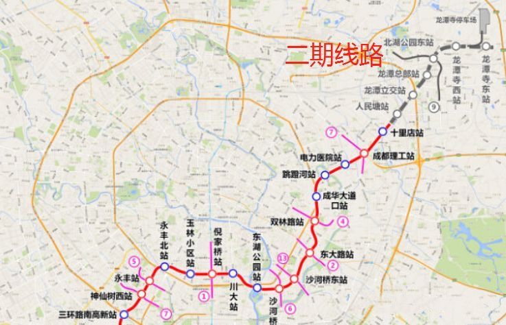 还有以下3条线路 一起来看看吧~ 图片来源:成都地铁规划建设 8