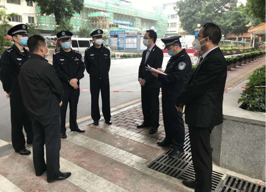 开物保安常务副总经理陈顺辉就我司驻广州市第一人民医院项目各岗位