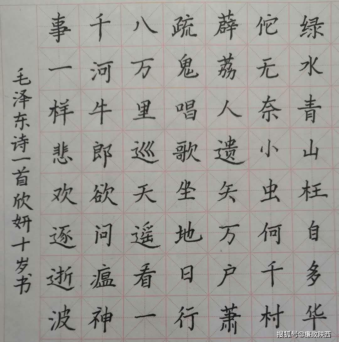 (15)作者:刘宜柏,年龄 10岁,硬笔书法,河北省张家口市.