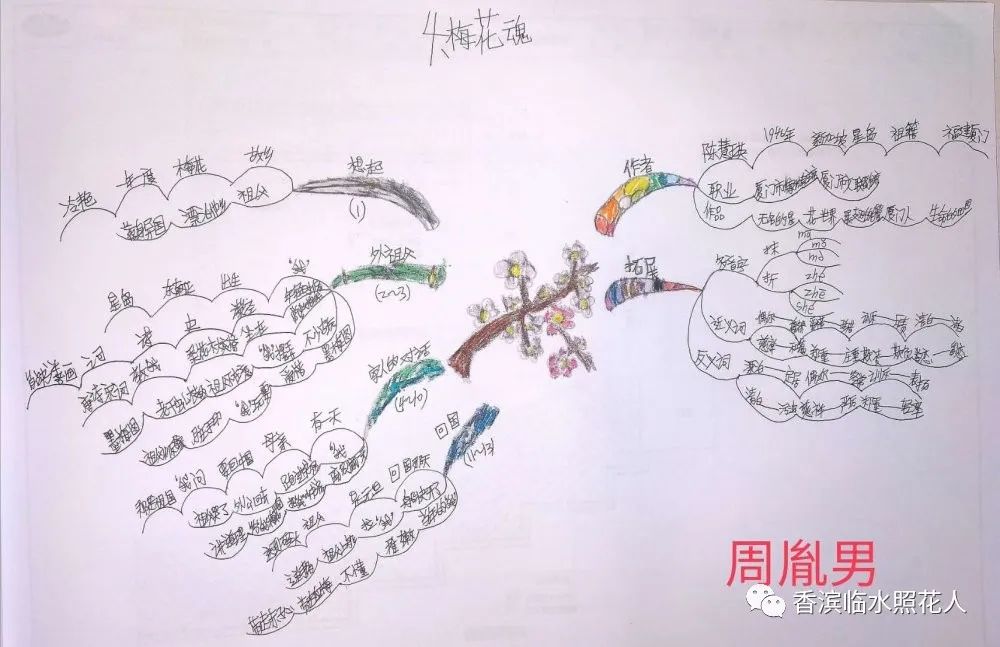 梅花魂思维导图资料汇编优秀作业是班级的财富应该共享