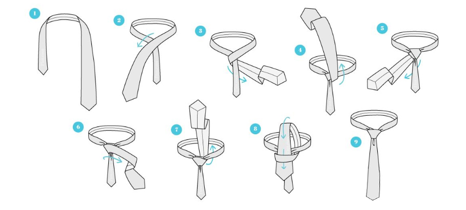 如何系领带领带打法图解一分钟学会打领带