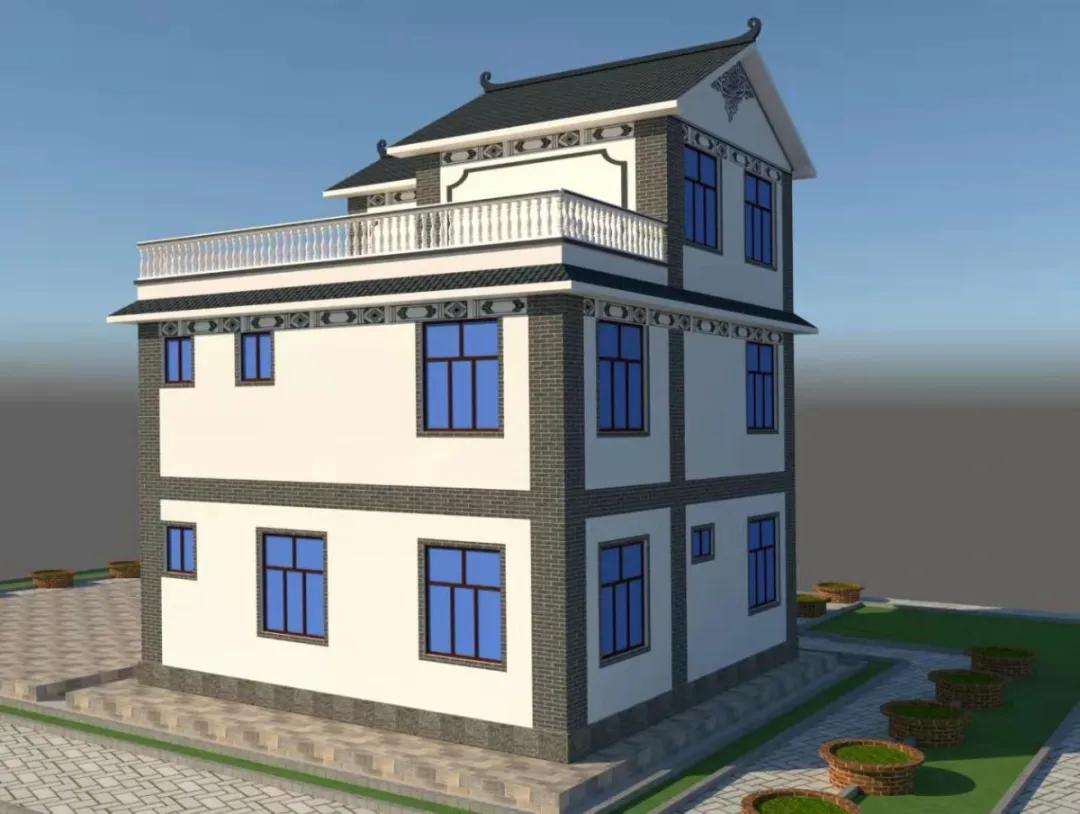心力集团轻钢房屋案例:大理宾川白族建筑风格轻钢别墅
