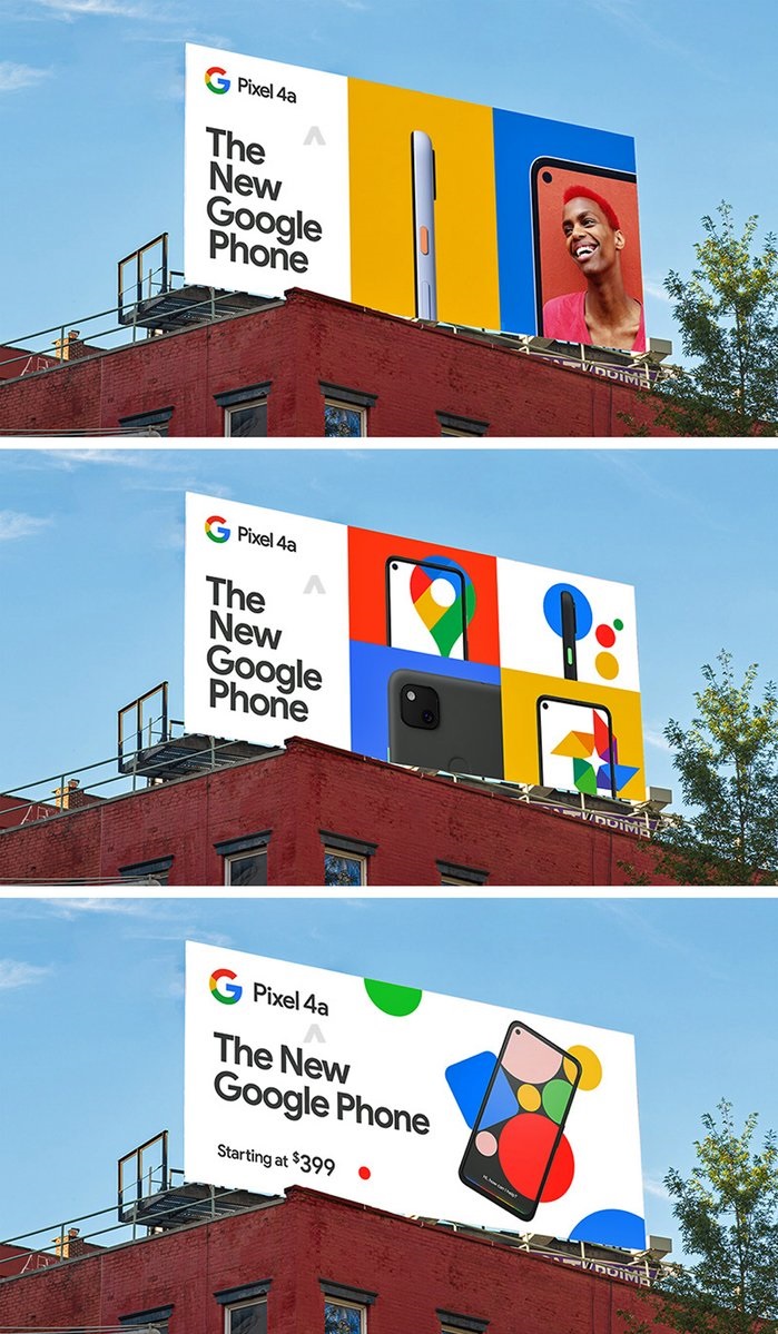 谷歌已为Pixel4a竖起广告牌：配置外观全曝光，售价399美元起