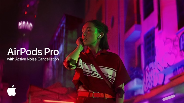 苹果AirPodsPro全新宣传片：完美展示降噪模式、透明模式效果