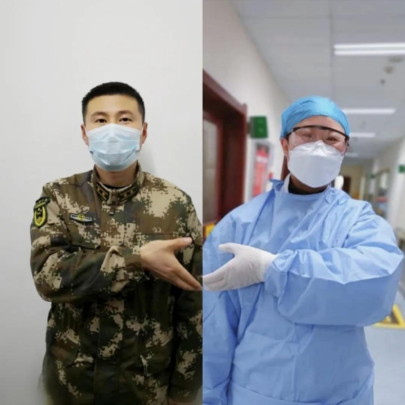 妻子一线抗击疫情，武警硬汉变身“奶爸”后方