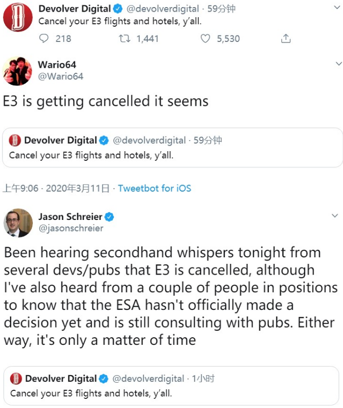 E3展会疑似取消，D社：把酒店机票都取消了吧_索尼
