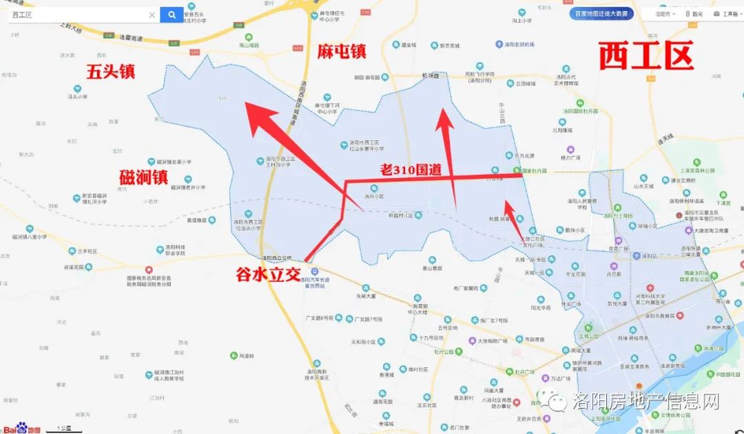 一起看看洛阳城市区规模有多大难道是地图错了