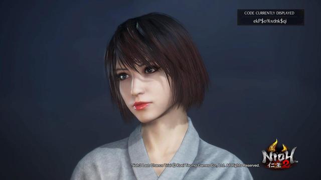 PS4《仁王2》捏脸图欣赏捏出美女靓仔大杀四方