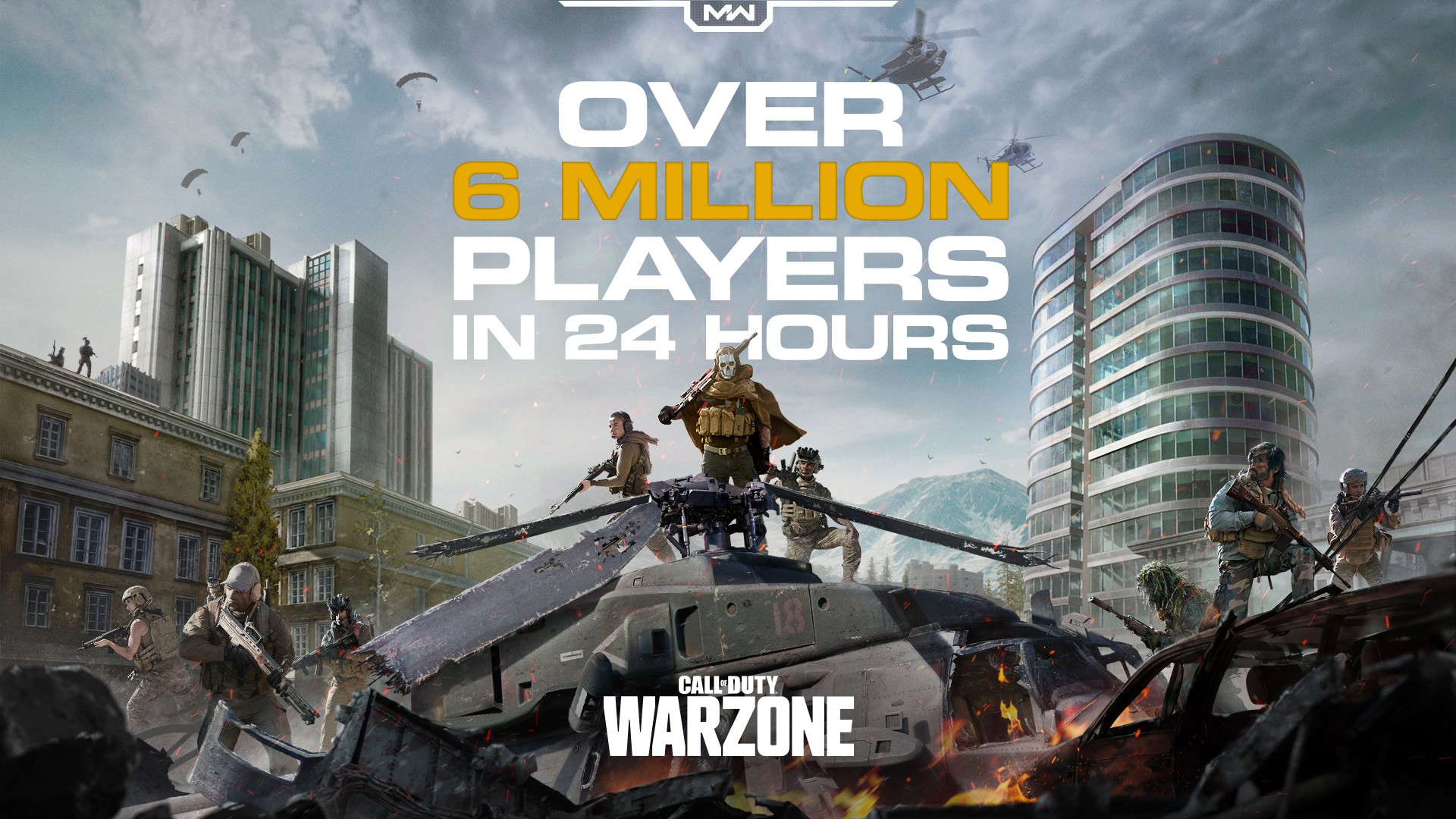 《使命召唤：战区》24小时玩家数超600万表现抢眼
