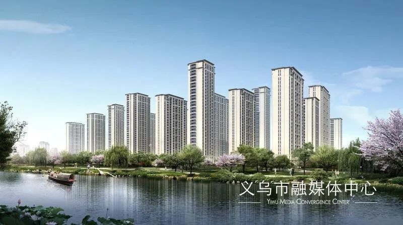 23幢高层2600套住宅双江湖区域的新社区在义乌江畔崛起竣工时间在