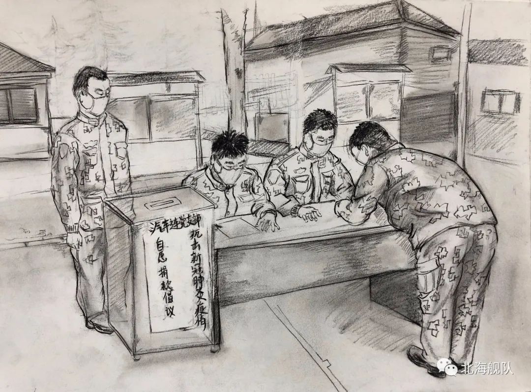 抗疫到底这组战疫素描里有你的影子吗