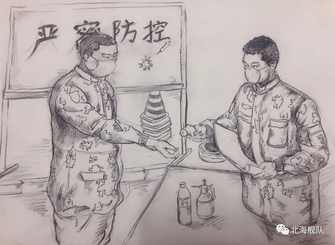 抗疫到底这组战疫素描里有你的影子吗