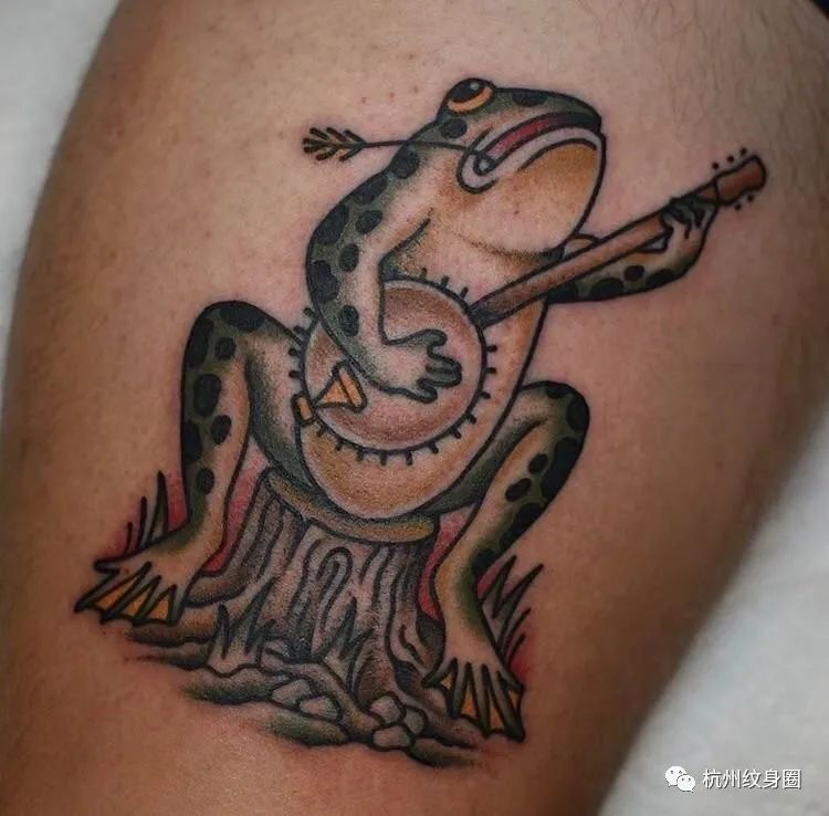 tattoo吉祥的青蛙纹身