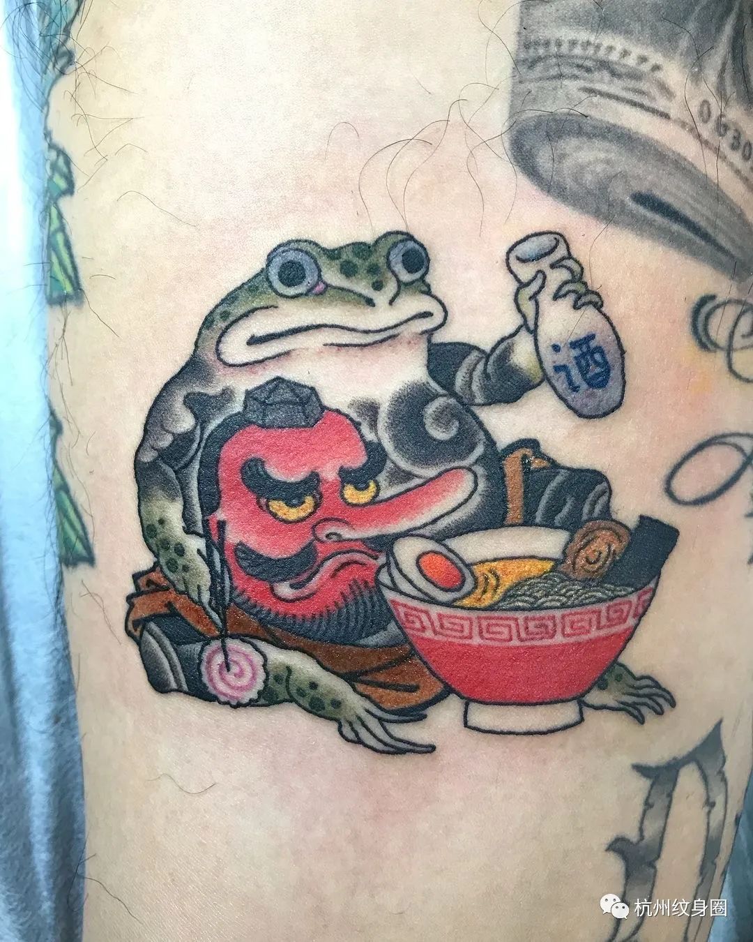 tattoo吉祥的青蛙纹身