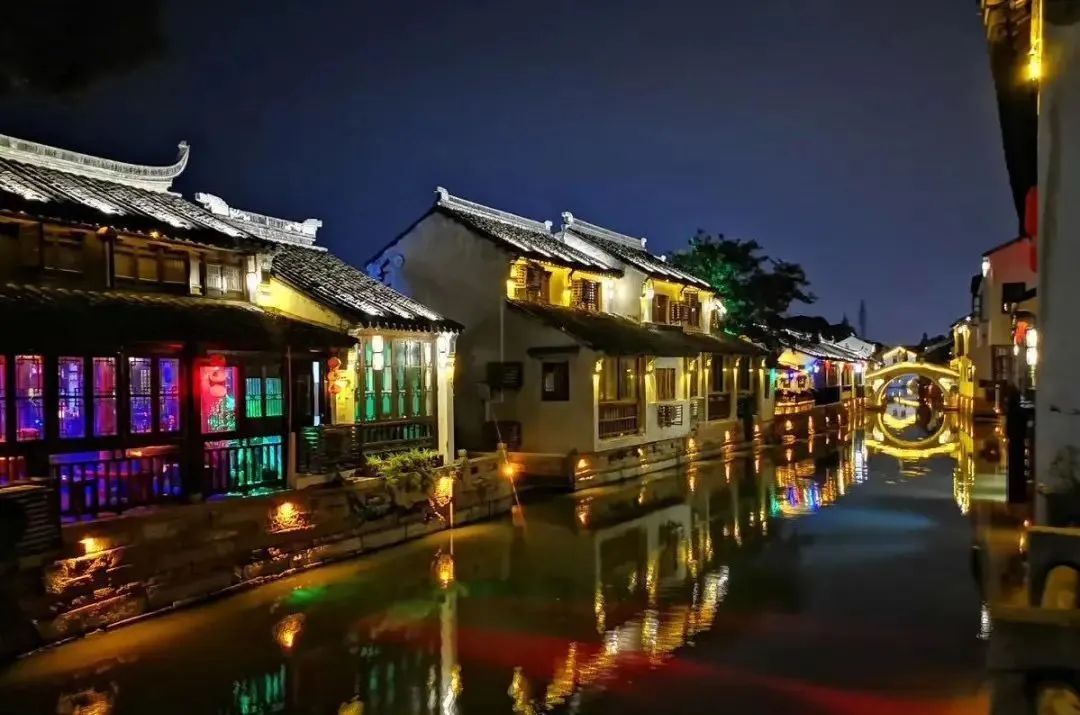 印象甪直梦里忆江南水乡夜色美