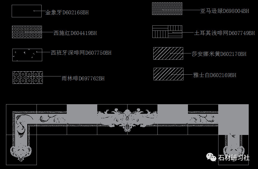 今天小编整理了100种大理石地面拼花cad图供大家学习参考!