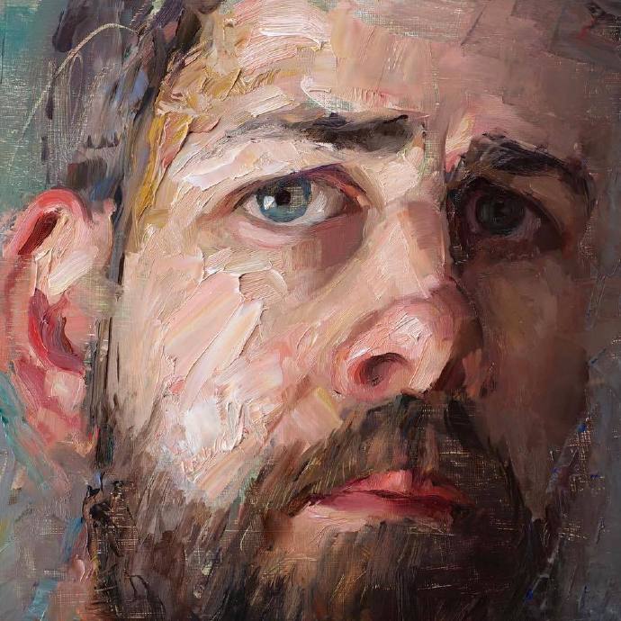 美国南加州画家matt talbert 肖像油画作品欣赏 传达一种情绪