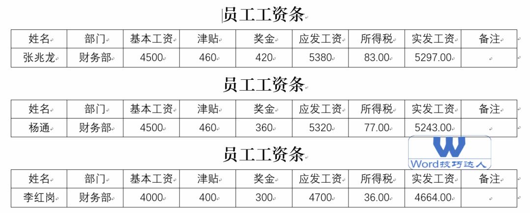 7 邮件合并案例展示 工资条 01 带照片的准考证 好啦今儿分享到这里