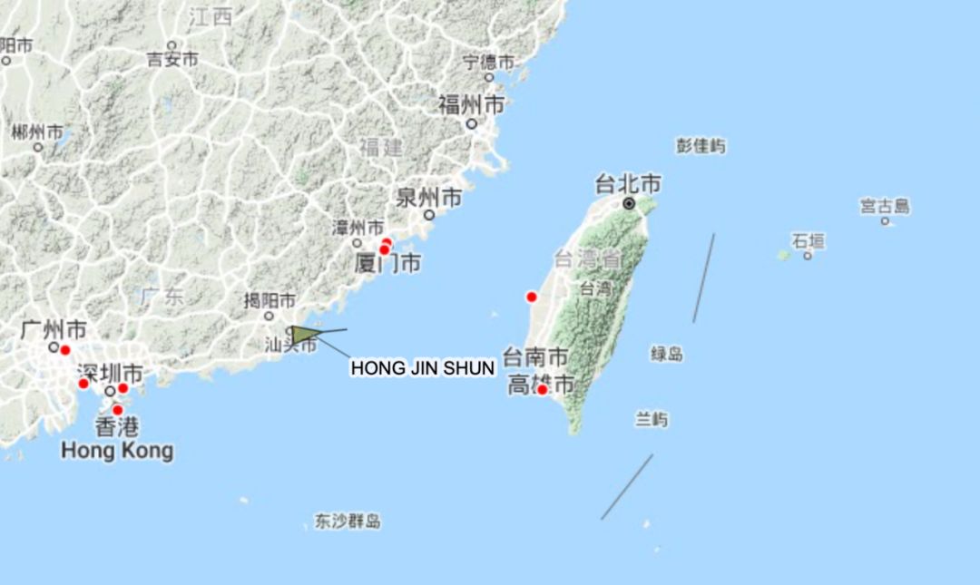 一威海籍货船在台湾海峡沉没,船上13人已救起10人