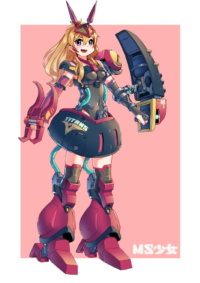 ms少女机甲插画,大家能认出她们是什么机体吗?