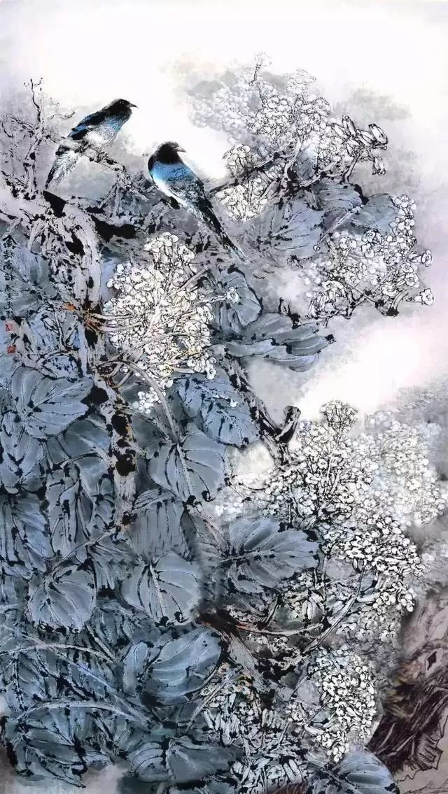 全新精选范画袁金奎新写意与泼彩花鸟画长期班3月21开课