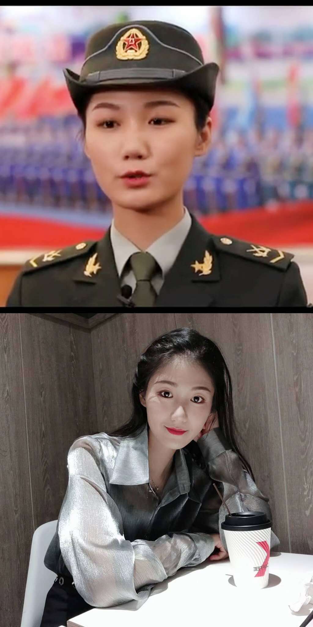 中国军人最美女兵的a面b面