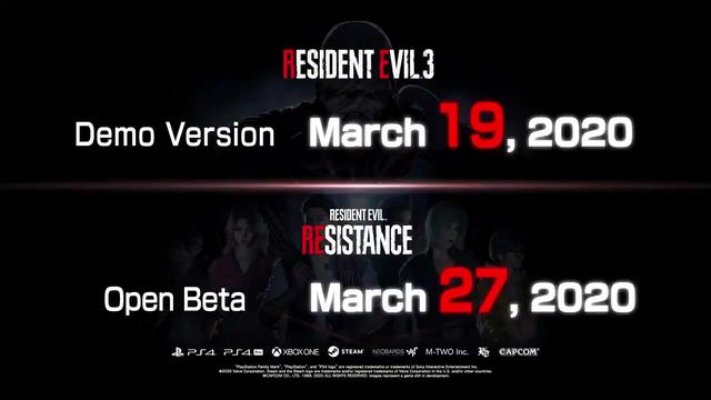 全平台都有《生化危机3：重制版》试玩3月19日推出