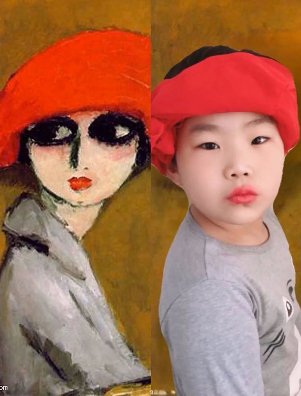 汇诚小学名画模仿艺术活动