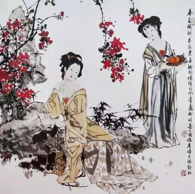 国画家顾青蛟作品集合,值得收藏_仕女
