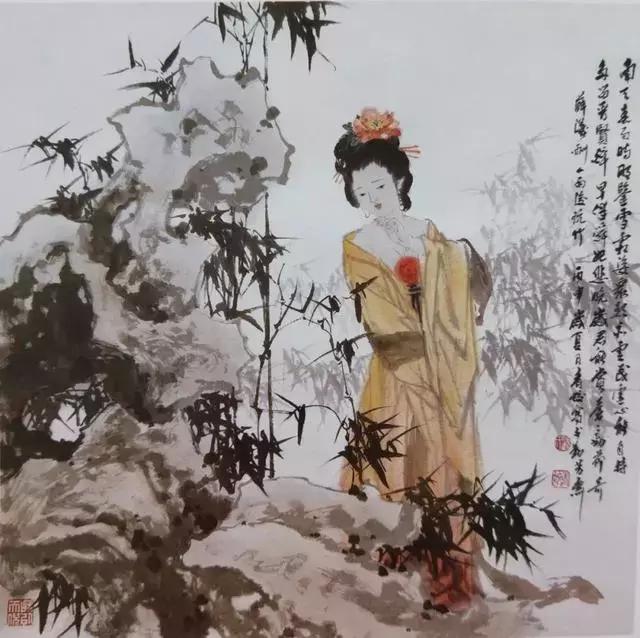 国画家顾青蛟作品集合,值得收藏_仕女