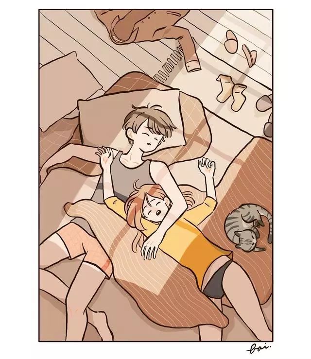 有趣的情侣漫画温馨的日常生活小故事很感人