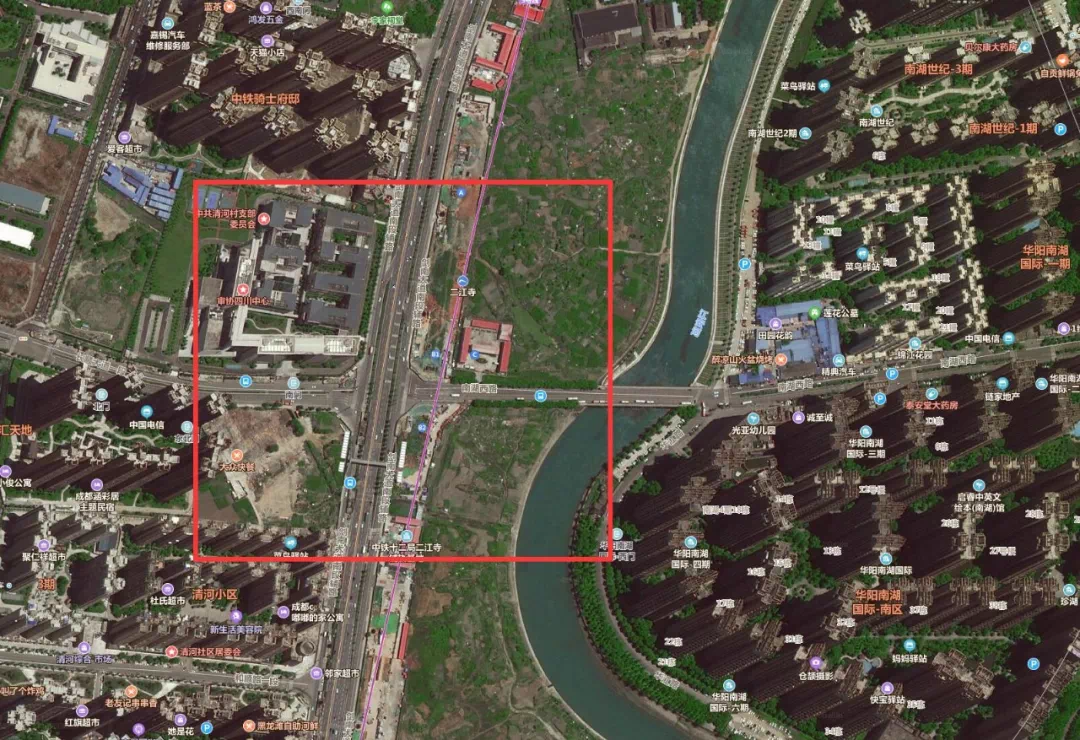 二江站tod工程位于双流区南大道与长顺大道交汇处,预计2022年8月