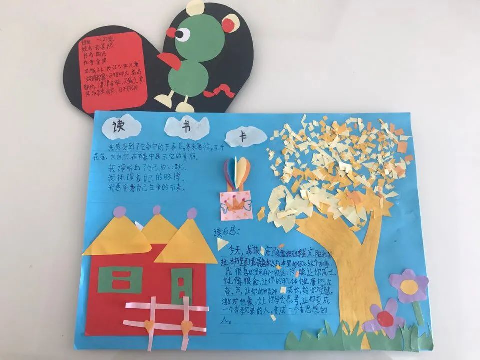 【"爱美"阅读(学生篇)】 巧做读书卡 尽享阅读乐——一(2)班孙晨然喊