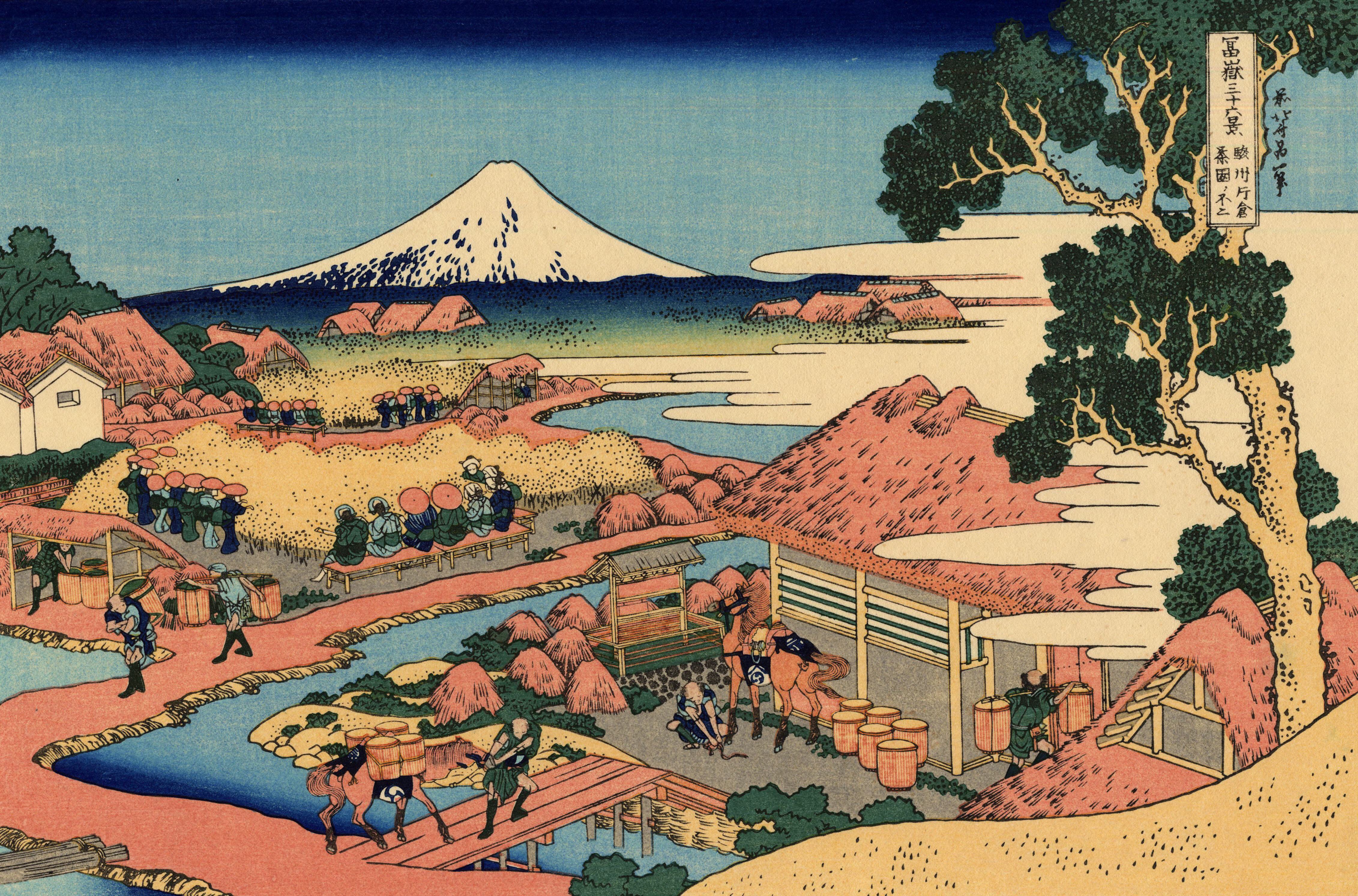 葛饰北斋大师富岳三十六景赏析，被誉为日本浮世绘版画最高杰作_富士山