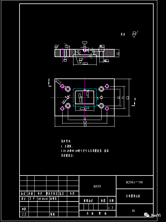 安装板冲压成形工艺及模具设计【22张cad图】