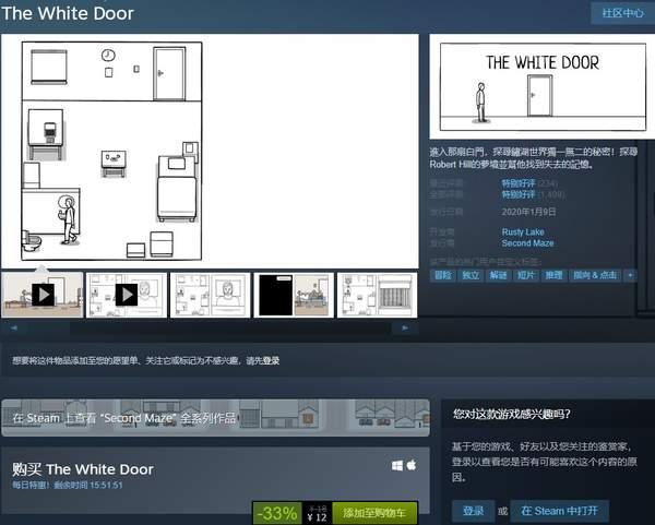 好评独立佳作《白门》Steam史低特惠仅12元支持简中_Hill