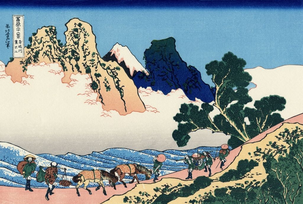 葛饰北斋大师富岳三十六景赏析,被誉为日本浮世绘版画