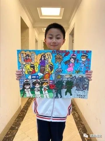 太好了宾阳将为孩子们举行抗疫绘画作品展附抗疫绘画比赛获奖名单