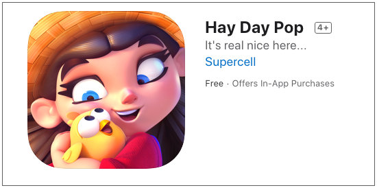 Supercell消除类新作《HayDayPop》上线，续写7年前IP续作