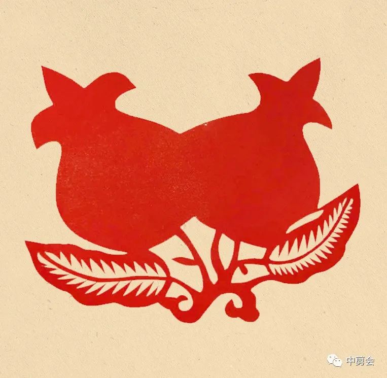 【疫情不到校·居家学剪纸】第二十六课·剪制"传统礼品花·双石榴"